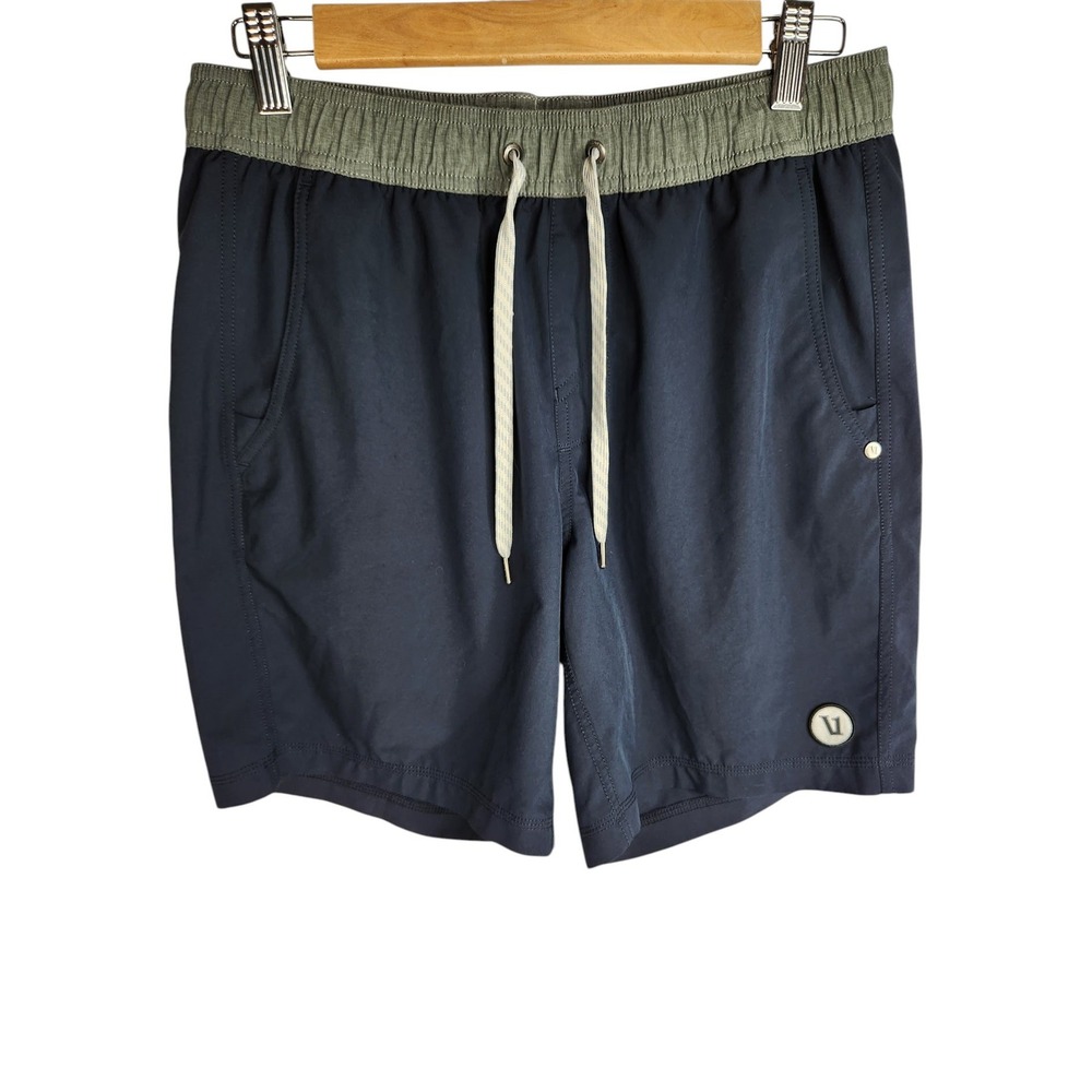 Vuori Kore Short Unlined 7" Men Small Blue Ink Elastic Waist Drawstring V388